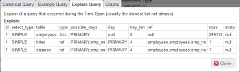 MySQL Query Analyzer EXPLAIN